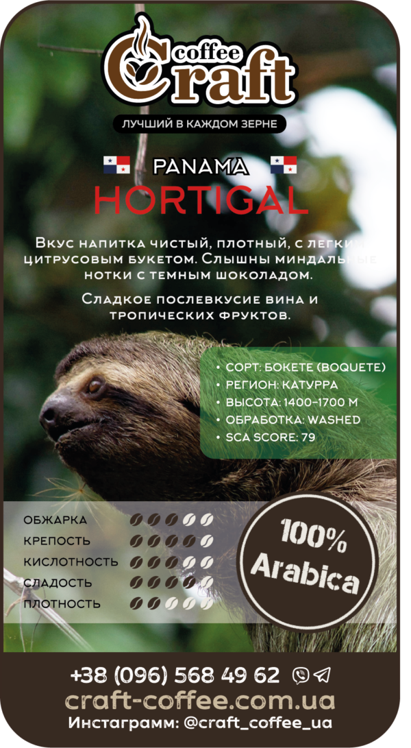 Кофе в зёрнах Panama Hortigal